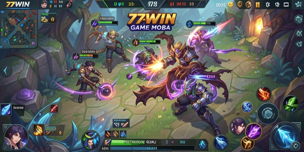 Gameplay menarik di <strong>77WIN</strong> dengan aksi seru dari karakter hero.