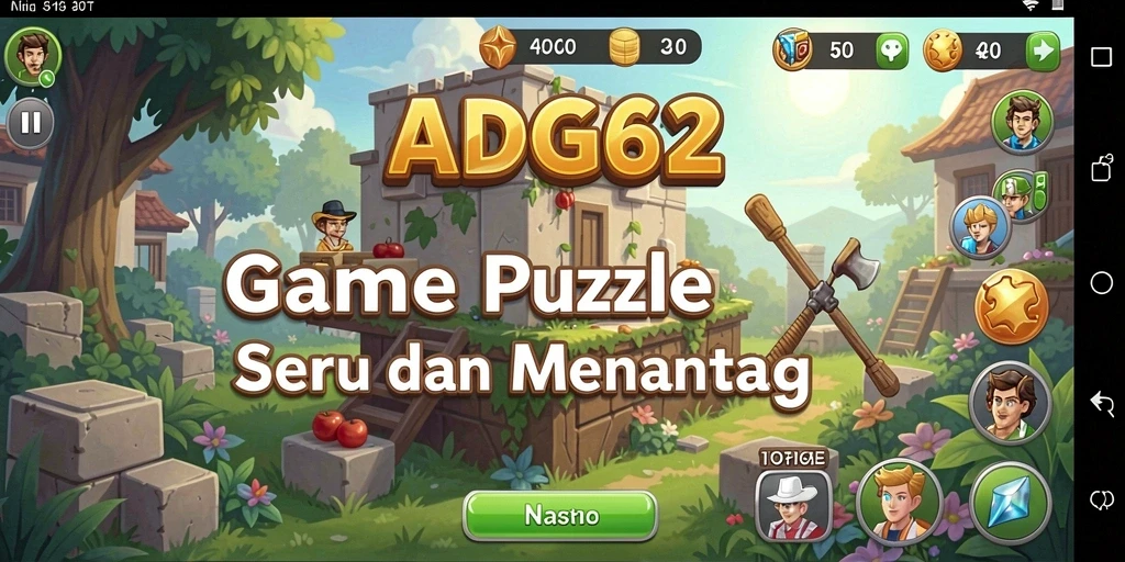 Gameplay seru yang menantang di ADG62