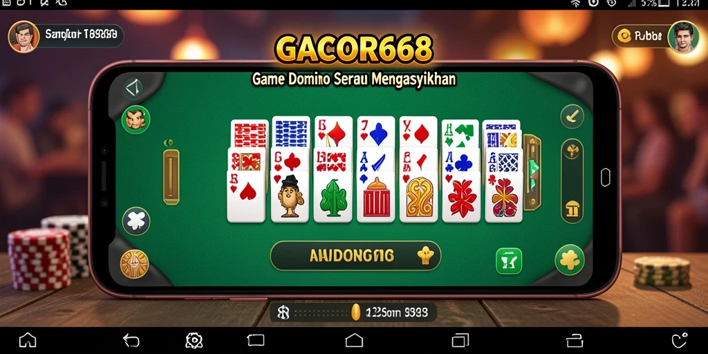 Screenshot GACOR668 menunjukkan gameplay seru Domino.