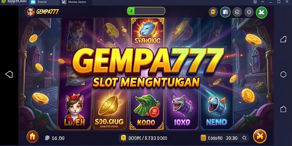 Tangkapan layar utama gameplay <strong>GEMPA777</strong> menampilkan slot yang mengasyikkan dan interaktif.