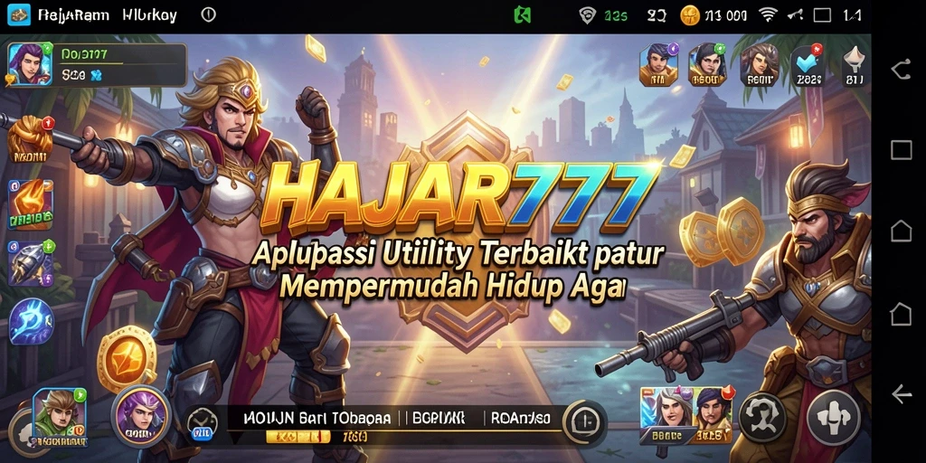 Tampilan utama HAJAR777 yang menampilkan fitur pengingat dan jadwal.