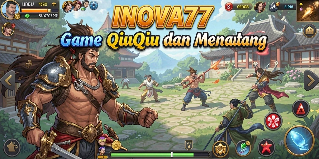 Gameplay seru QiuQiu di INOVA77 dengan banyak pemain.