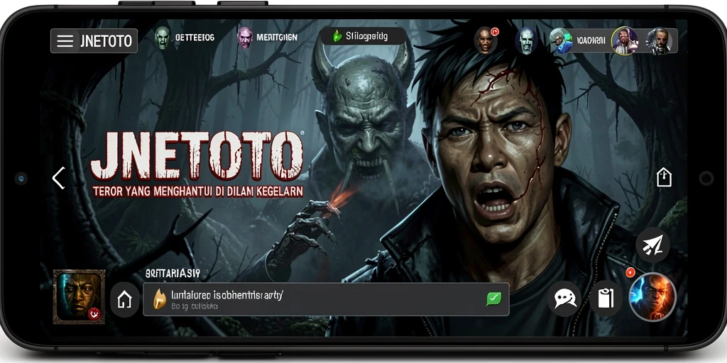 Screenshot gameplay JNETOTO menampilkan suasana menyeramkan yang mendebarkan.