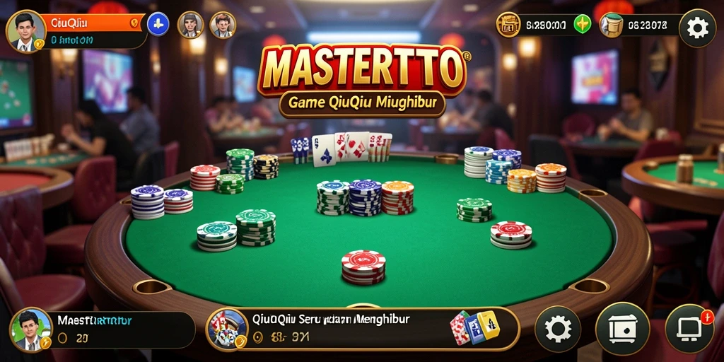 Gameplay seru MASTERTOTO dengan kartu QiuQiu yang mendebarkan.