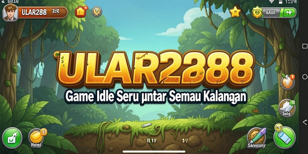 Tampilan gameplay seru ULAR288 dengan karakter lucu dan misi menarik.