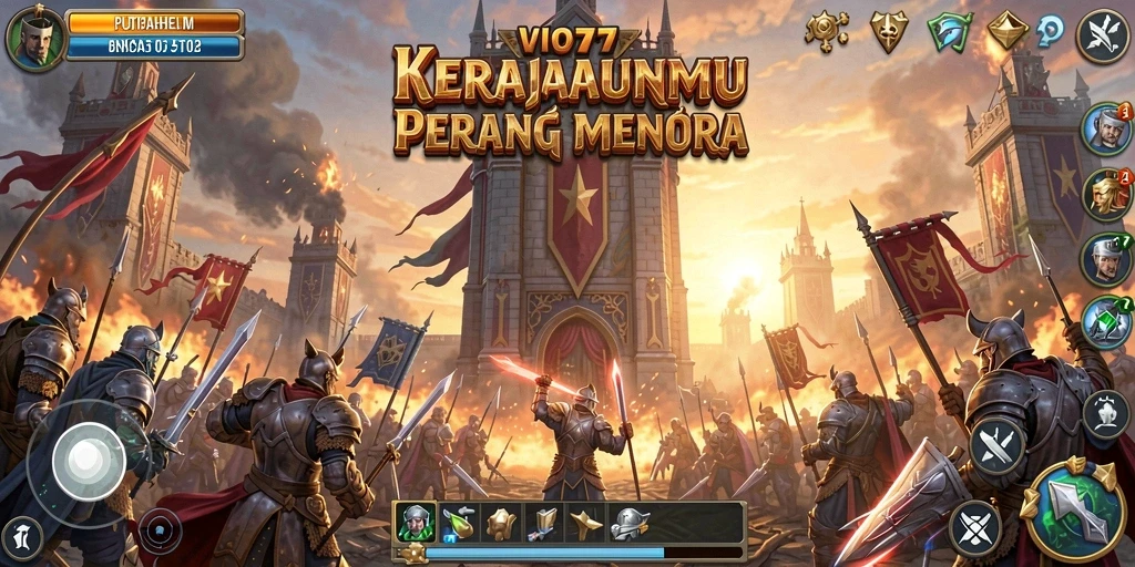 Tampilan menarik dari gameplay VIO77 yang menegangkan dalam Tower Defense.